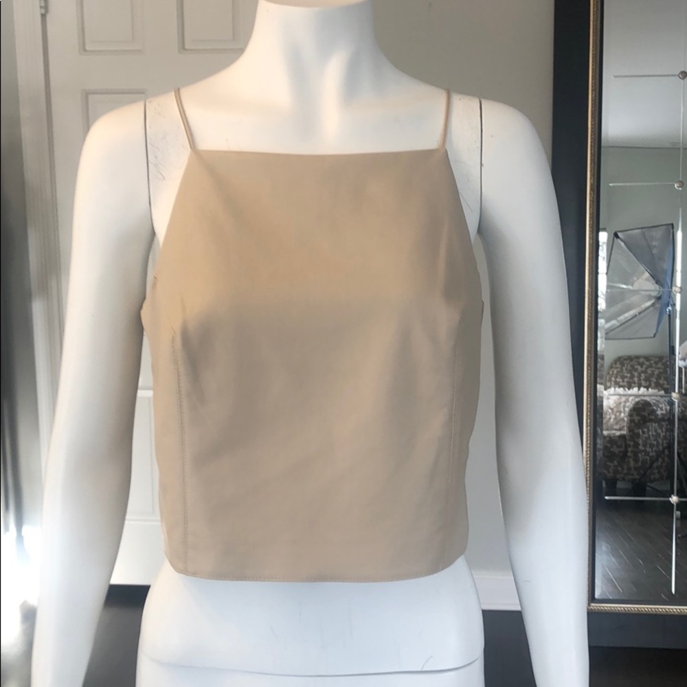 Bailey44 Faux Leather Crop Top